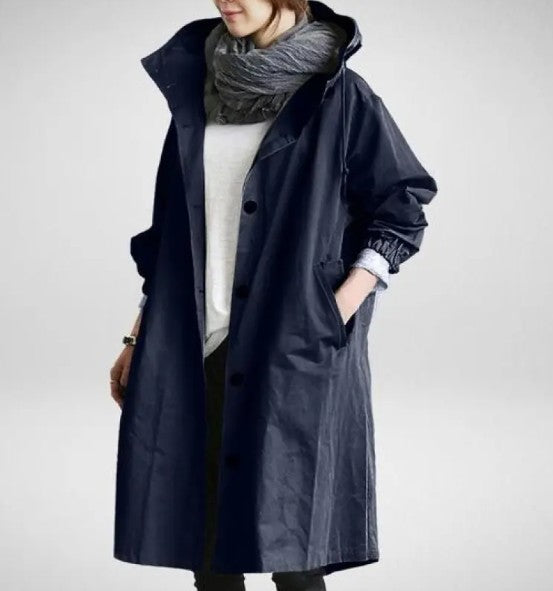 Korean Chic Solid Trench Coat